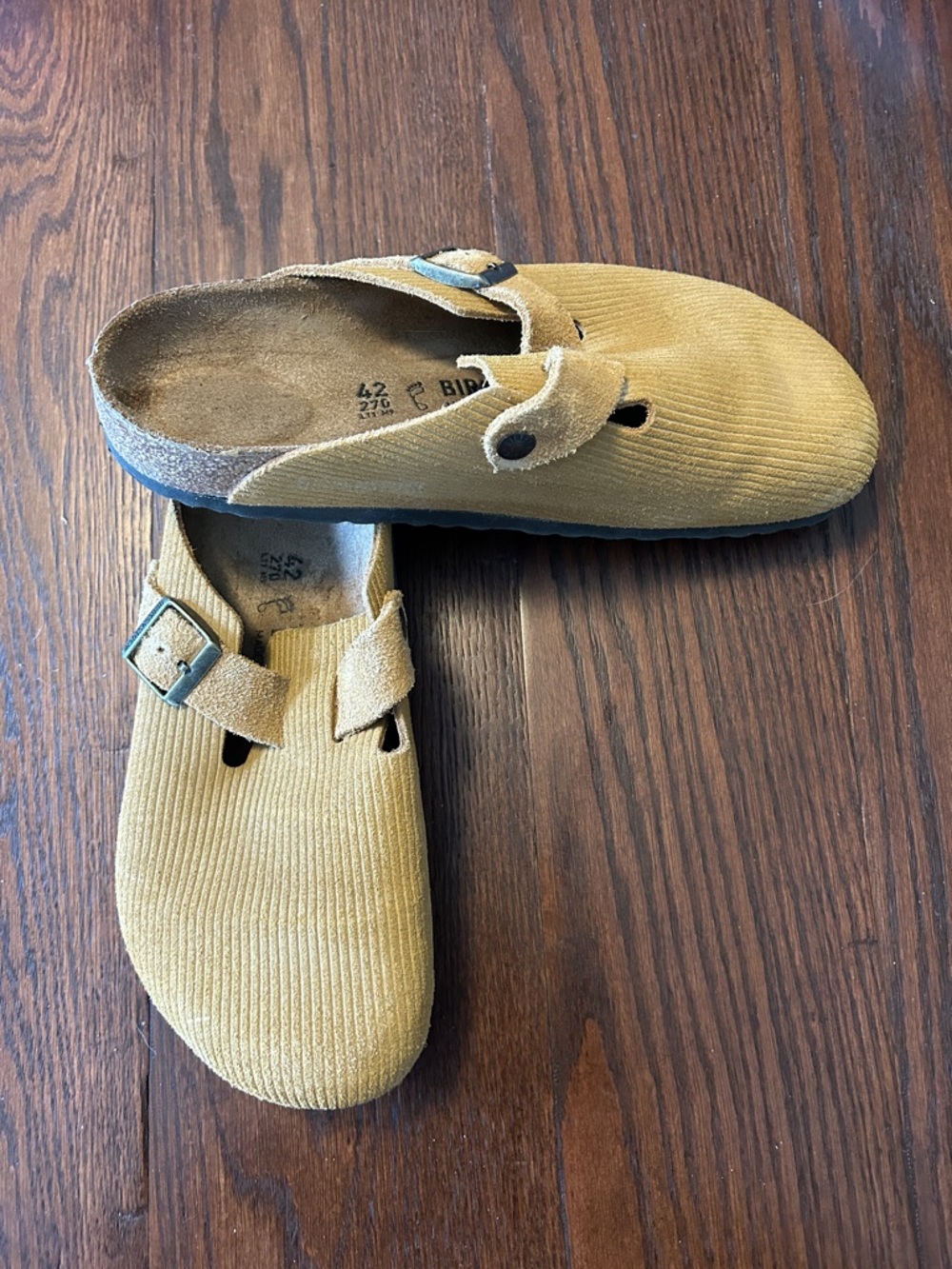 Birkenstock Boston Clog - Mustard Yellow Corduroy